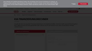 
                            7. Finanzierungsrechner | Kia Motors Deutschland