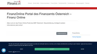 
                            2. FinanzOnline Portal des Finanzamts – Finanz Online - Finanz.at