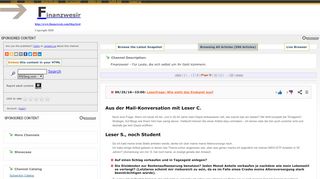 
                            13. Finanzwesir - Browse the Latest Snapshot - RSSing.com