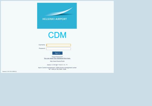 
                            4. Finavia CDM login