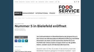 
                            10. Finca & Bar Celona: Nummer 5 in Bielefeld eröffnet - Food Service
