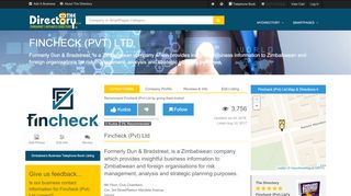 
                            11. Fincheck (Pvt) Ltd listed on theDirectory.co.zw - Zimbabwe's Business ...