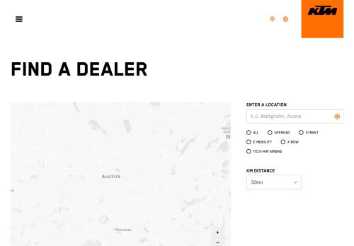 
                            3. Find a dealer - ktm