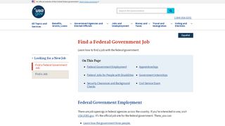 
                            6. Find a Federal Government Job | USAGov