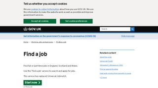 
                            6. Find a job - GOV.UK