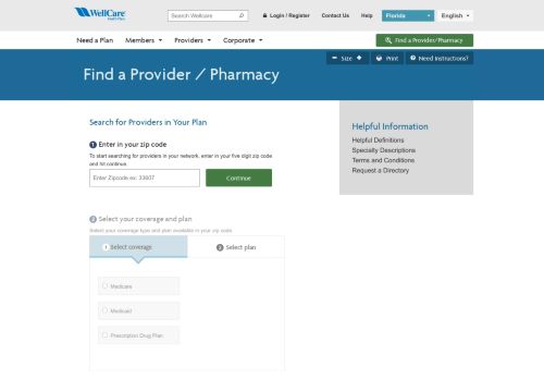 
                            4. Find a Provider | WellCare