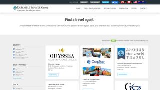 
                            2. Find a Travel Agent | Ensemble Travel Group