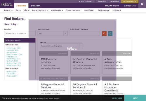 
                            10. Find an Insurance Broker in South Africa | Hollard