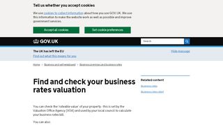 
                            10. Find and check your business rates valuation - GOV.UK