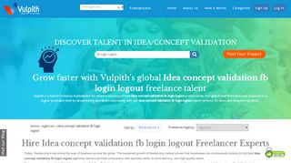 
                            10. Find and hire freelancers in Idea/Concept Validation fb login logout ...