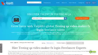 
                            8. Find and hire freelancers in Testing & QA video maker fx login ...
