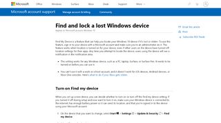 
                            3. Find and lock a lost Windows device - Microsoft Support