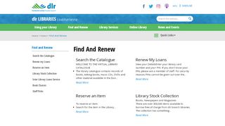 
                            1. Find And Renew | dlr LIBRARIES