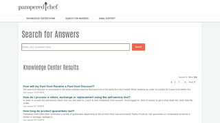 
                            8. Find Answers - How do I find and connect with my Pampered Chef ...