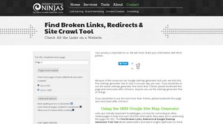 
                            8. Find Broken Links, Redirects & Site Crawl Tool
