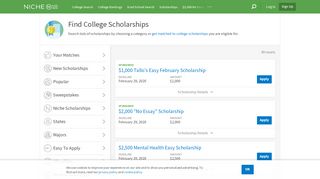 
                            11. Find College Scholarships - Niche