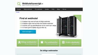 
                            7. Find det bedste webhotel - Få overblik over priser og muligheder