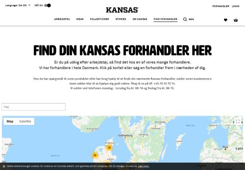 
                            13. Find din Kansas forhandler på kansas.dk | Kansas arbejdstøj