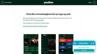 
                            2. Find dine streamingtjenester - YouSee Kundeservice