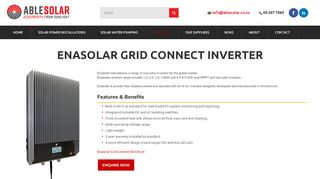 
                            5. Find Enasolar Grid Connect Inverter at Able Solar Ltd | Grid Connect ...
