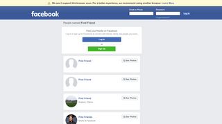 
                            5. Find Friend Profiles | Facebook