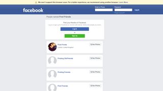 
                            4. Find Friends Profiles | Facebook