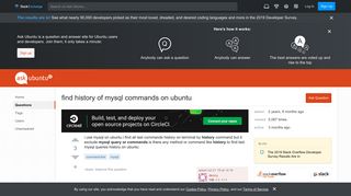 
                            5. find history of mysql commands on ubuntu - Ask Ubuntu
