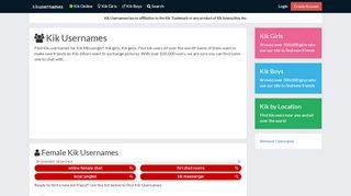 
                            3. Find Kik Usernames - Kik Girls
