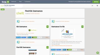 
                            6. Find Kik Usernames | Scoop.it