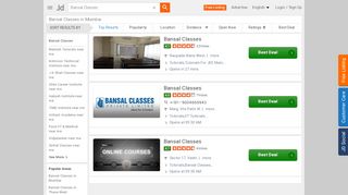 
                            11. Find list of Bansal Classes in Mumbai - Justdial