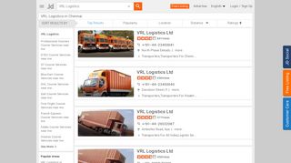 
                            8. Find list of Vrl Logistics in Chennai - Justdial