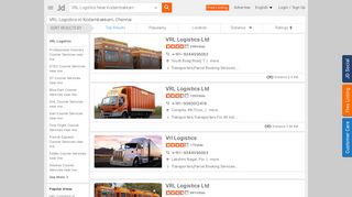 
                            9. Find list of Vrl Logistics in Kodambakkam, Chennai - Justdial