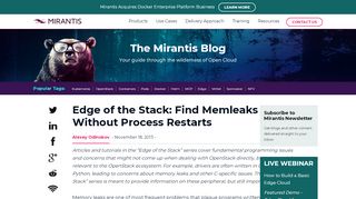 
                            8. Find Memleaks Without Process Restarts - Mirantis