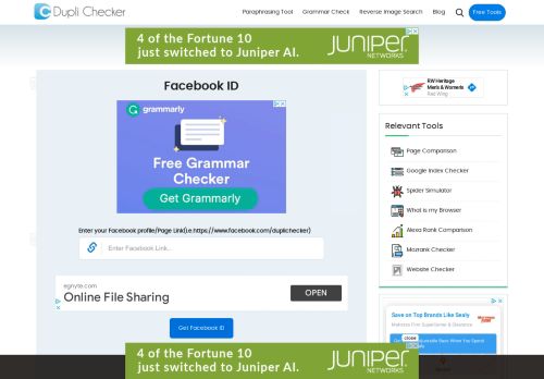 
                            9. Find my facebook ID | FB Login ID, Number search - Duplichecker