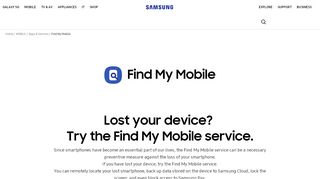 
                            6. Find My Mobile | Apps | Samsung IE