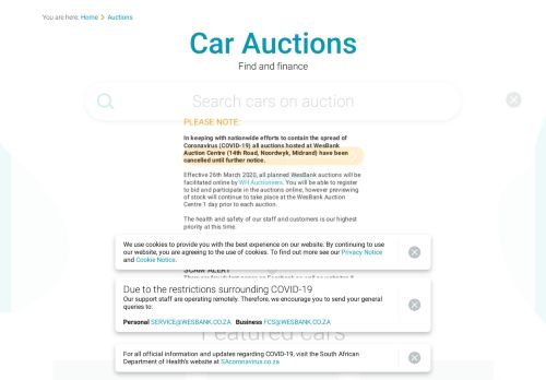 
                            10. Find Out About Vehicle Auctions & Required Documents - WesBank