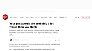 
                            8. Find out if your password has been hacked - CNET