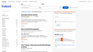 
                            8. Find Teacher Post Jobs, Employment | Indeed.com