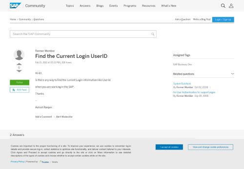 
                            6. Find the Current Login UserID - archive SAP