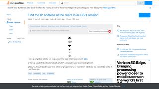 
                            13. Find the IP address of the client in an SSH session - Stack Overflow