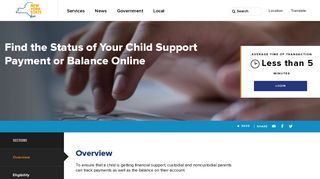 
                            5. Find the Status of Your Child Support Payment or Balance ... - NY.gov