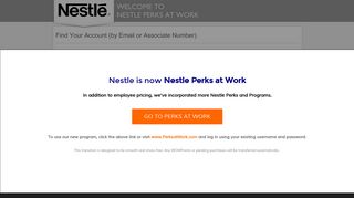 
                            7. Find Your Account (by Email or Associate Number) - Nestle ...