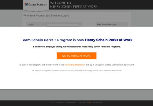 
                            11. Find Your Account (by Email or Login) - Henry Schein Perks at Work