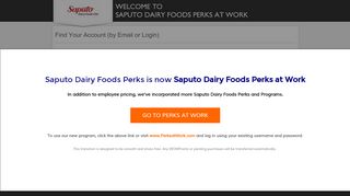 
                            4. Find Your Account (by Email or Login) - Saputo Dairy Foods Perks at ...