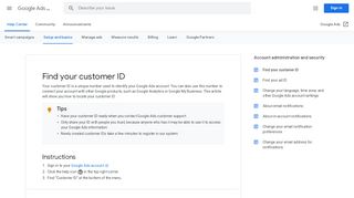 
                            8. Find your customer ID - Previous - Google Ads Help - Google Support