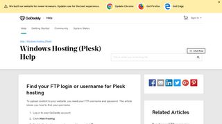 
                            8. Find your FTP login/username for Plesk hosting | Windows ... - GoDaddy