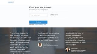 
                            6. Find your login - JobBoard.io