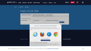 
                            6. Find Your Trip : Delta Air Lines