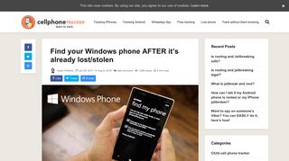 
                            7. Find your Windows phone AFTER it's already lost/stolen – Cell phone ...