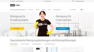 
                            1. Finden Sie Ihre Reinigungskraft jetzt online - BOOK A TIGER